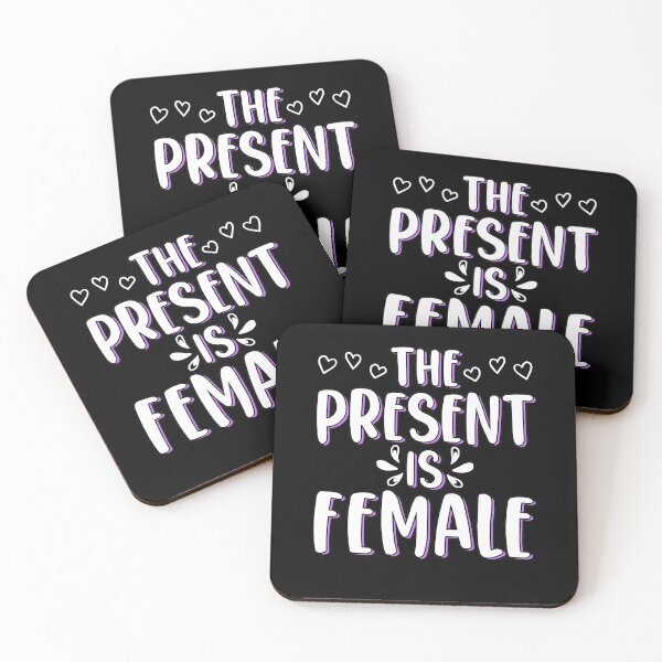 Item preview, The Present Is Female Girl Power Empowered Women Feminism designed and sold by Nessshirts.