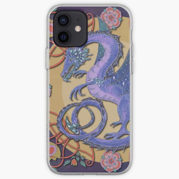 Celtic Medieval Celestial Sky Dragon iPhone Soft Case