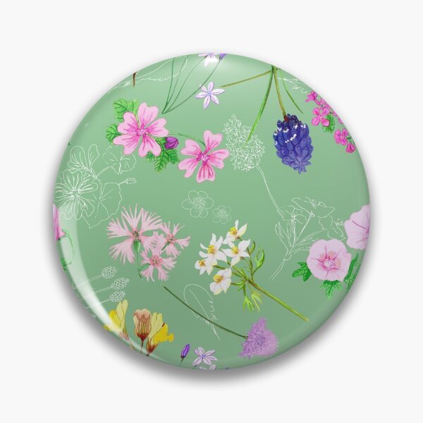 Item preview, Wild Flower green designed and sold by by Mònica Roca.