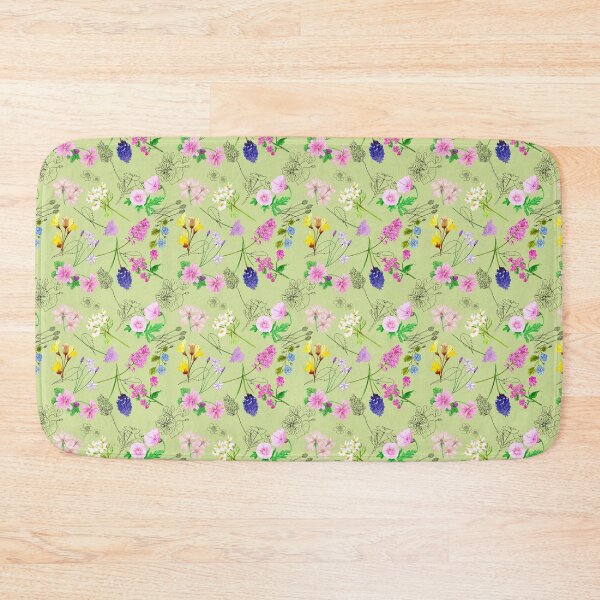Item preview, Wild Flower soft green designed and sold by by Mònica Roca.