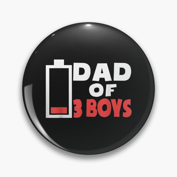 Item preview, Mens Funny Fathers Day Shirts Tired Dad Of 3 Boys Three Sons Cute designed and sold by alyssanmpmju.