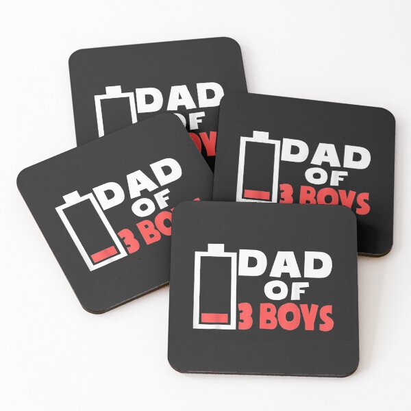 Item preview, Mens Funny Fathers Day Shirts Tired Dad Of 3 Boys Three Sons Cute designed and sold by alyssanmpmju.