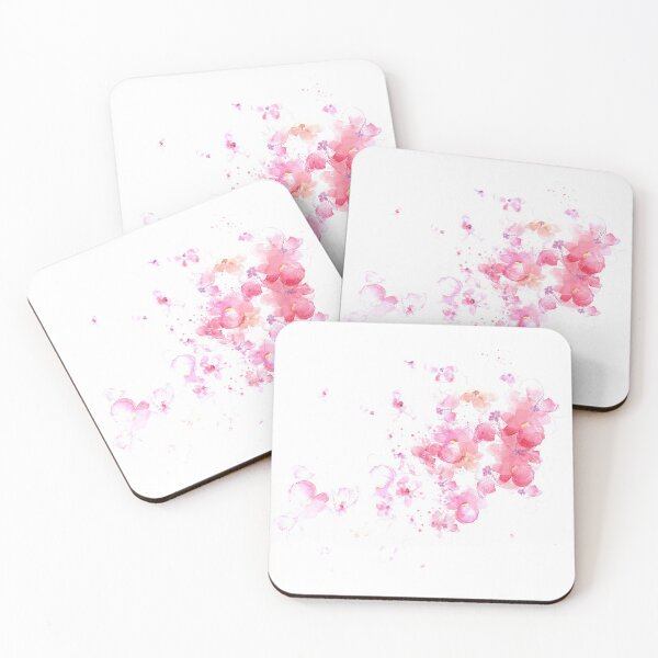 Item preview, Pink watercolor flowers designed and sold by loriannlesley.