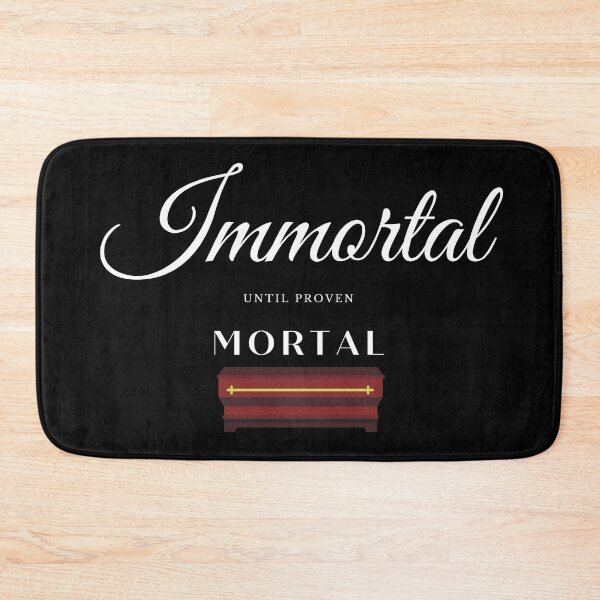 Item preview, Immortal until proven mortal print sticker designed and sold by ThousandAutumns.