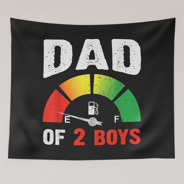 Item preview, Mens Tired Dad Of 2 Boys  Father With Two Sons Low Fuel designed and sold by alyssanmpmju.