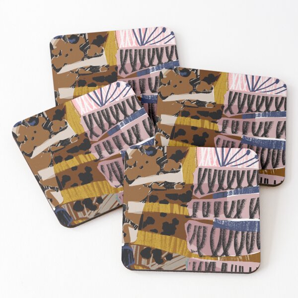Item preview, Cutting shapes // Modern Abstract Papercut Print designed and sold by fossdesign.