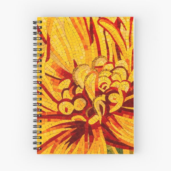 Item preview, Abstracted Floral - Mesmeric Mosaic in Bold Yellows Reds and Oranges designed and sold by Georgia Mizuleva.