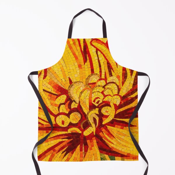 Item preview, Abstracted Floral - Mesmeric Mosaic in Bold Yellows Reds and Oranges designed and sold by Georgia Mizuleva.
