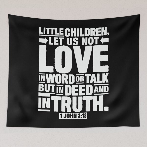 Item preview, 1 John 3:18 designed and sold by plushism.