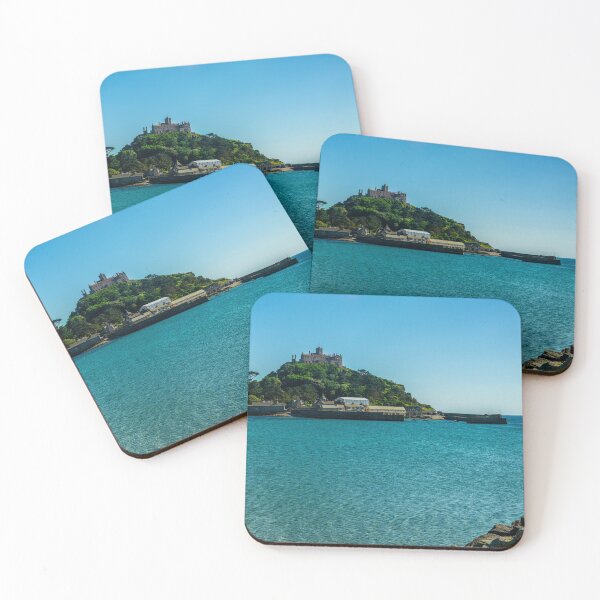 Item preview, St Michaels mount Cornwall.summer day ,blue sky and crystal clear water designed and sold by kathleenjean.