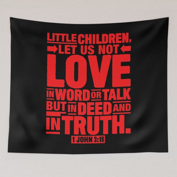 Item preview, 1 John 3:18 designed and sold by plushism.