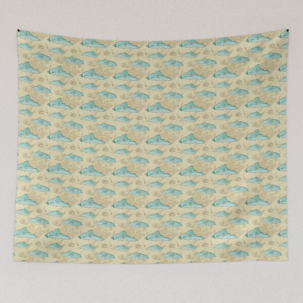 Item preview, Celestial elements with eyes. Antique seamless pattern designed and sold by Tayastore.