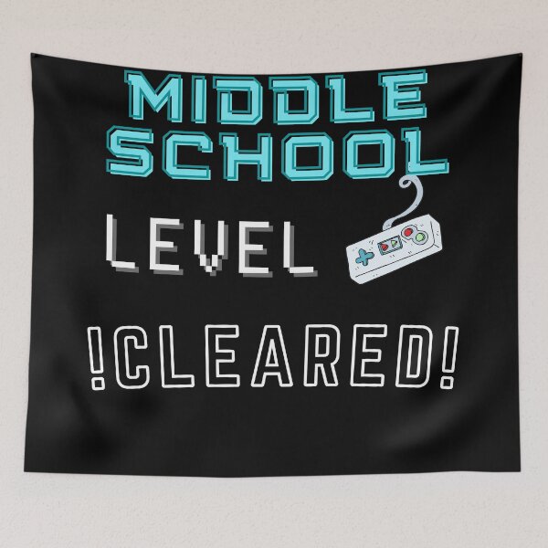 Item preview, Middle School Level Cleared New High Score - Middle School Level Completed designed and sold by For the love of Pixels.