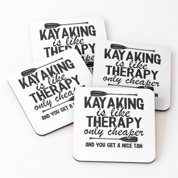 Item preview, Kayaking Is Like Therapy Funny Kayak Fishing Gift designed and sold by Stronzi.