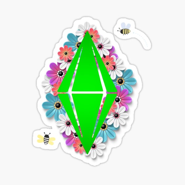 Diamond Amongst Flowers Sticker