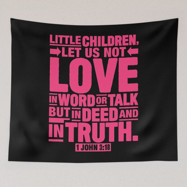 Item preview, 1 John 3:18 designed and sold by plushism.