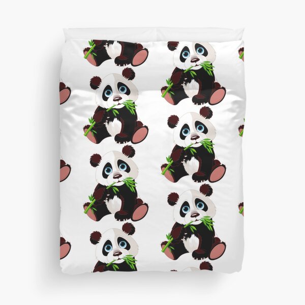 Housses De Couette Sur Le Theme B C3 b C3 Panda Rouge Redbubble