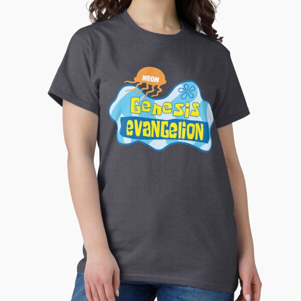 Vista previa del artículo con la obra «Neon Genesis Evangelion X Spongebob Sqaurepants | Regalo perfecto», diseñado y vendido por sucesstrending.