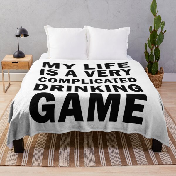 Item preview, My life is a very complicated drinking game designed and sold by ValentinaHramov.