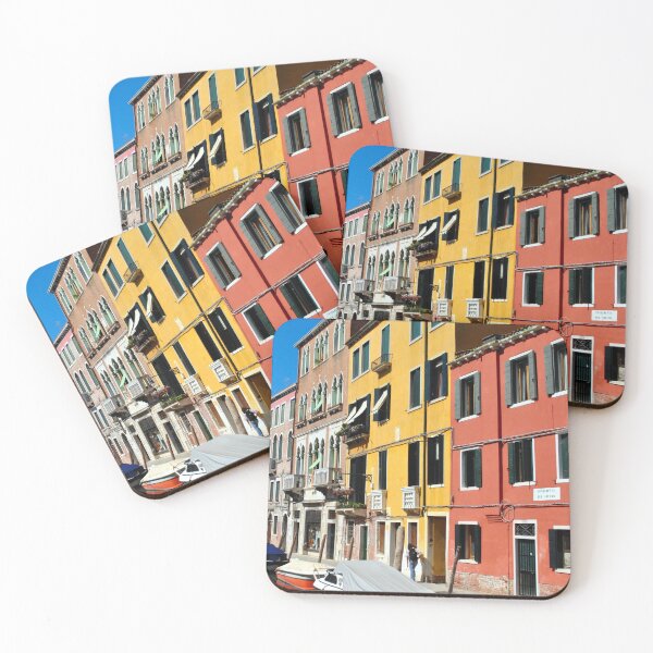 Item preview, Colorful Venetian Building Facade in Venice designed and sold by Kalite.