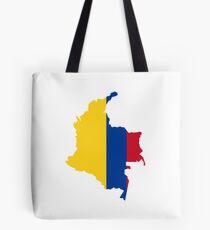 Carte du drapeau de la Colombie Tote bag