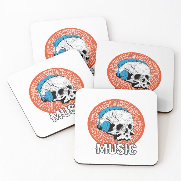 Item preview, Dead Skull Headphone Music T-Shirt designed and sold by Uday24.