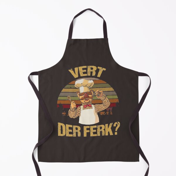 Item preview, Funny Vert Der Ferk? Muppet Show | Chef shirt | Chef T-Shirt designed and sold by chefstores.