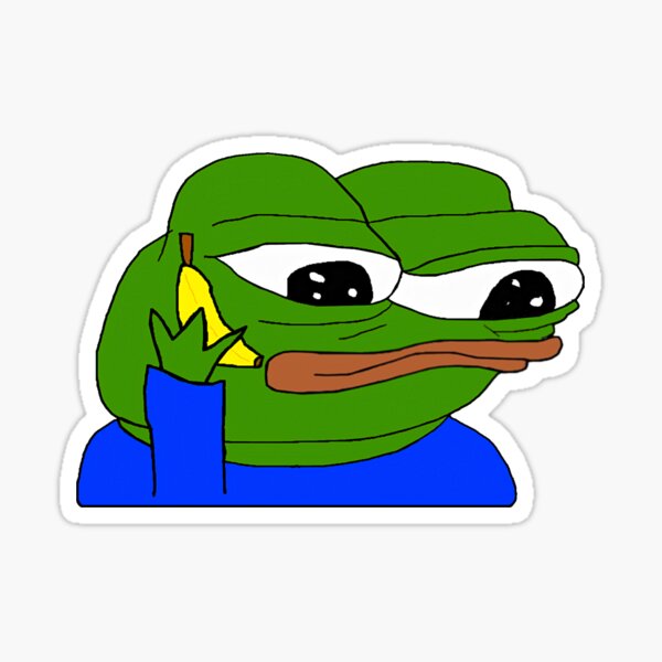 Banana Phone Pepe Sticker
