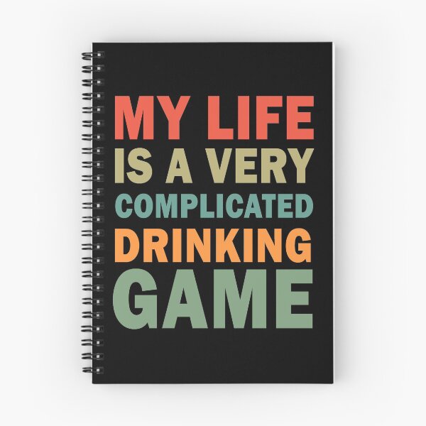 Item preview, My life is a very complicated drinking game designed and sold by ValentinaHramov.