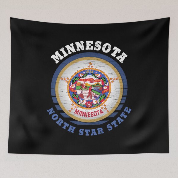 Item preview, MINNESOTA NORTH STAR STATE FLAG designed and sold by Madjack Tees Kiwi SuperStore.