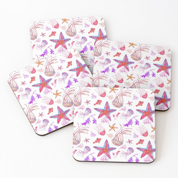 Item preview, Starfishes and jellyfishes pattern designed and sold by AgniArt.