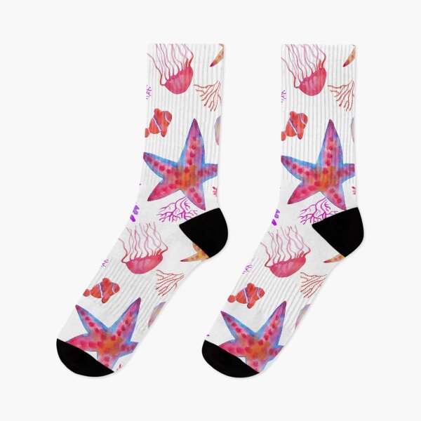 Item preview, Starfishes and jellyfishes pattern designed and sold by AgniArt.
