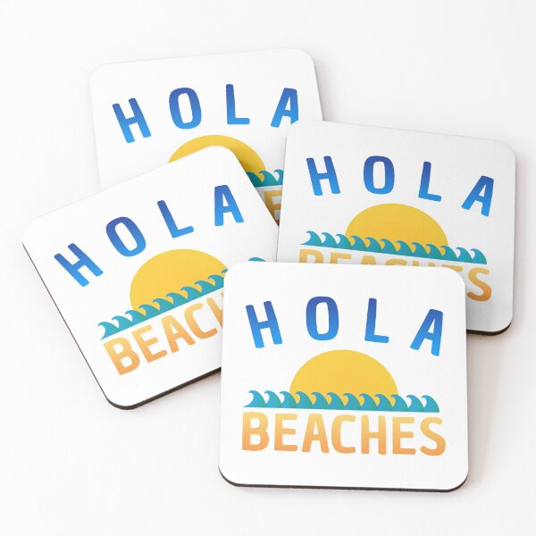 Item preview, Hola Beaches Summer Beach Funny Slogan Vacation Quote designed and sold by sillyquestions.