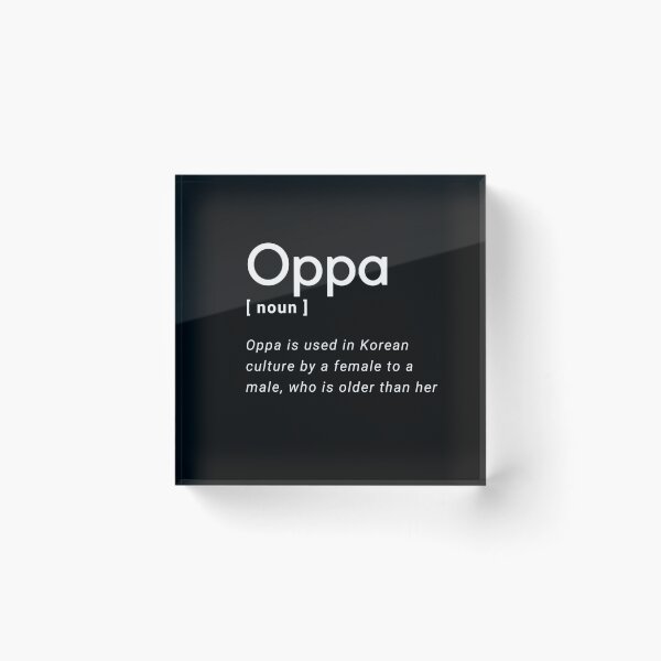 Artikelvorschau, Oppa-Definition entworfen und verkauft von Kdramaspot.