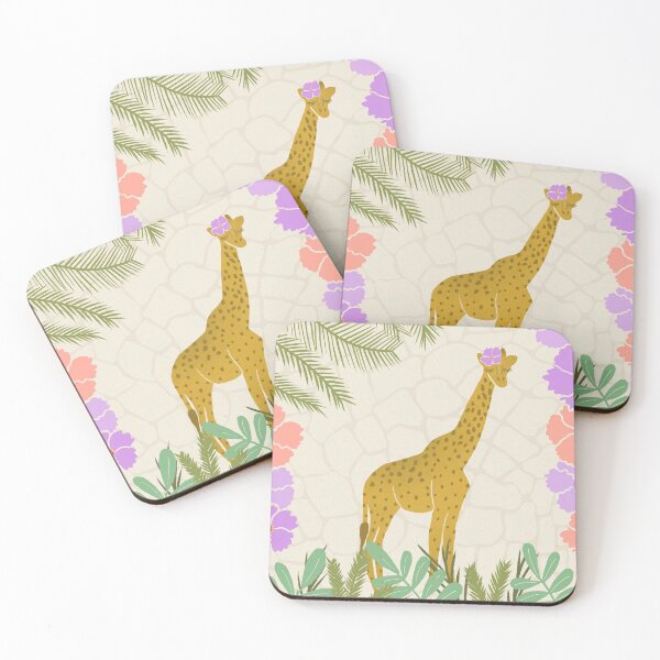 Item preview, Girly Giraffe - purple designed and sold by Shelley Winters.