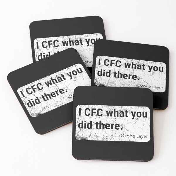 Item preview, I CFC What You Did There - Ozone Layer - Funny Climate Change Pun - White Design designed and sold by DrawingBoard.