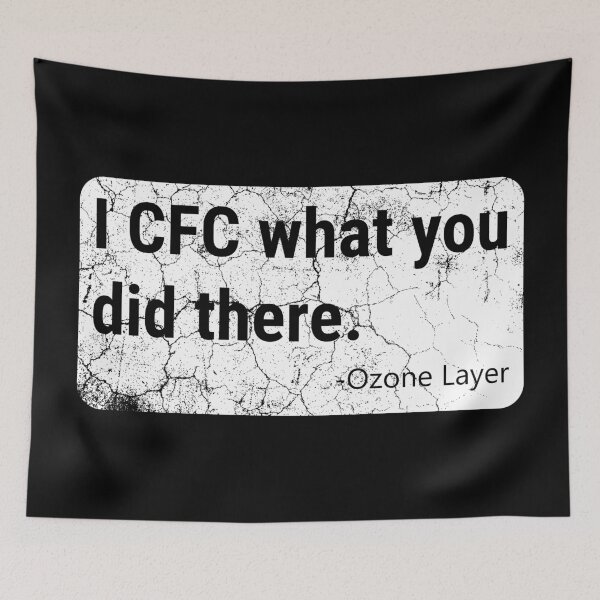 Item preview, I CFC What You Did There - Ozone Layer - Funny Climate Change Pun - White Design designed and sold by DrawingBoard.