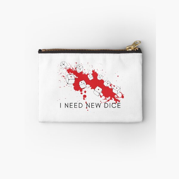 Item preview, I Need New Dice - Tabletop Wargaming Meme with Lots of Dice and Critical Fail - Dark Print designed and sold by GeekyMumDesigns.