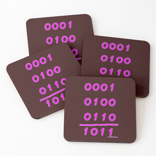 Item preview, dual number system pink binary number system EDP web computer designed and sold by G-M-Designs.