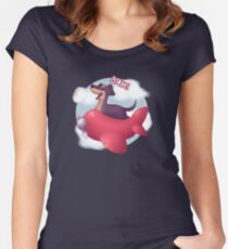 Hund der Weisheit Tailliertes Rundhals-Shirt