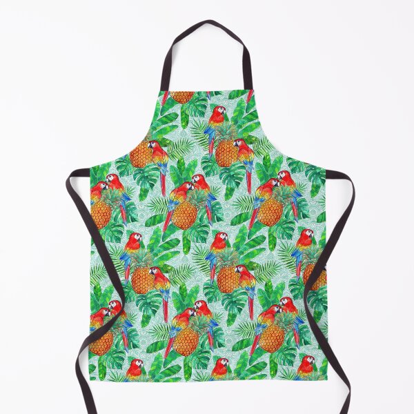 Item preview, Pineapples and Parrots Tropical Summer Pattern designed and sold by micklyn.