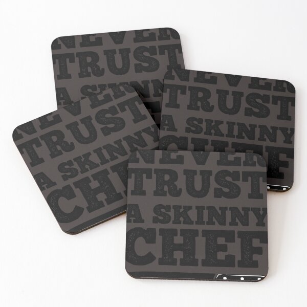 Item preview, Never Trust a Skinny CHEF   | Chef shirt | Chef T-Shirt designed and sold by chefstores.