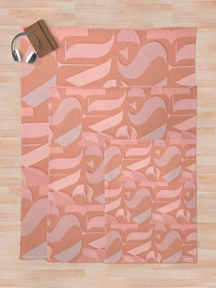 Thumbnail 5 of 6, Throw Blanket, Abstract letters designed and sold by Rishika Aggarwal.