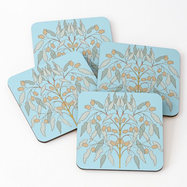 Item preview, Eucalyptus Damask designed and sold by WyldwoodCrafts.