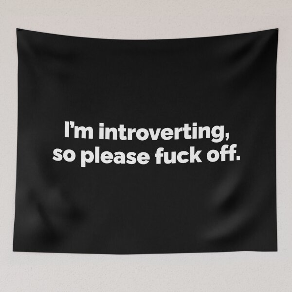 Item preview, Im introverting so please fucc off designed and sold by 23mangoes.