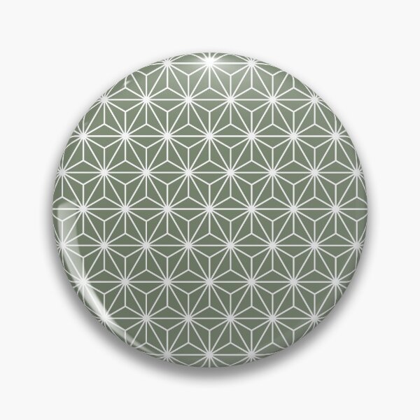 Item preview, Camouflage Green White Asanoha - Japanese Traditional Pattern designed and sold by KinitaDesign.