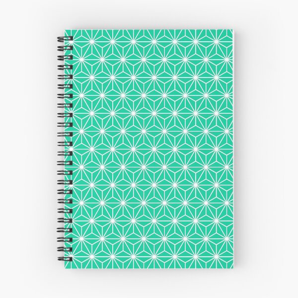 Item preview, Caribbean Green White Asanoha - Japanese Traditional Pattern designed and sold by KinitaDesign.
