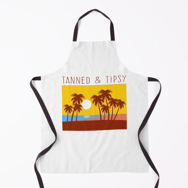 Item preview, Tanned And Tipsy Summer Beach Retro Cool Slogan designed and sold by sillyquestions.
