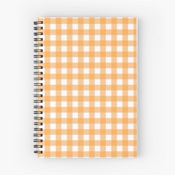 Item preview, light orange gingham patterned designed and sold by ImagineKaye.