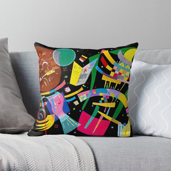 Kandinsky Composition X, 1939 Artwork Reproduction, Design for Posters, Prints, Tshirts, Men, Women, Kids, Youth Throw Pillow
